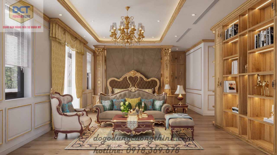 Nội thất thiết kế cổ điển hoàng gia đẳng cấp thời thượng NT05